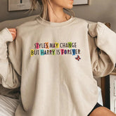Retro Is Forever Letter Casual Sweatshirt